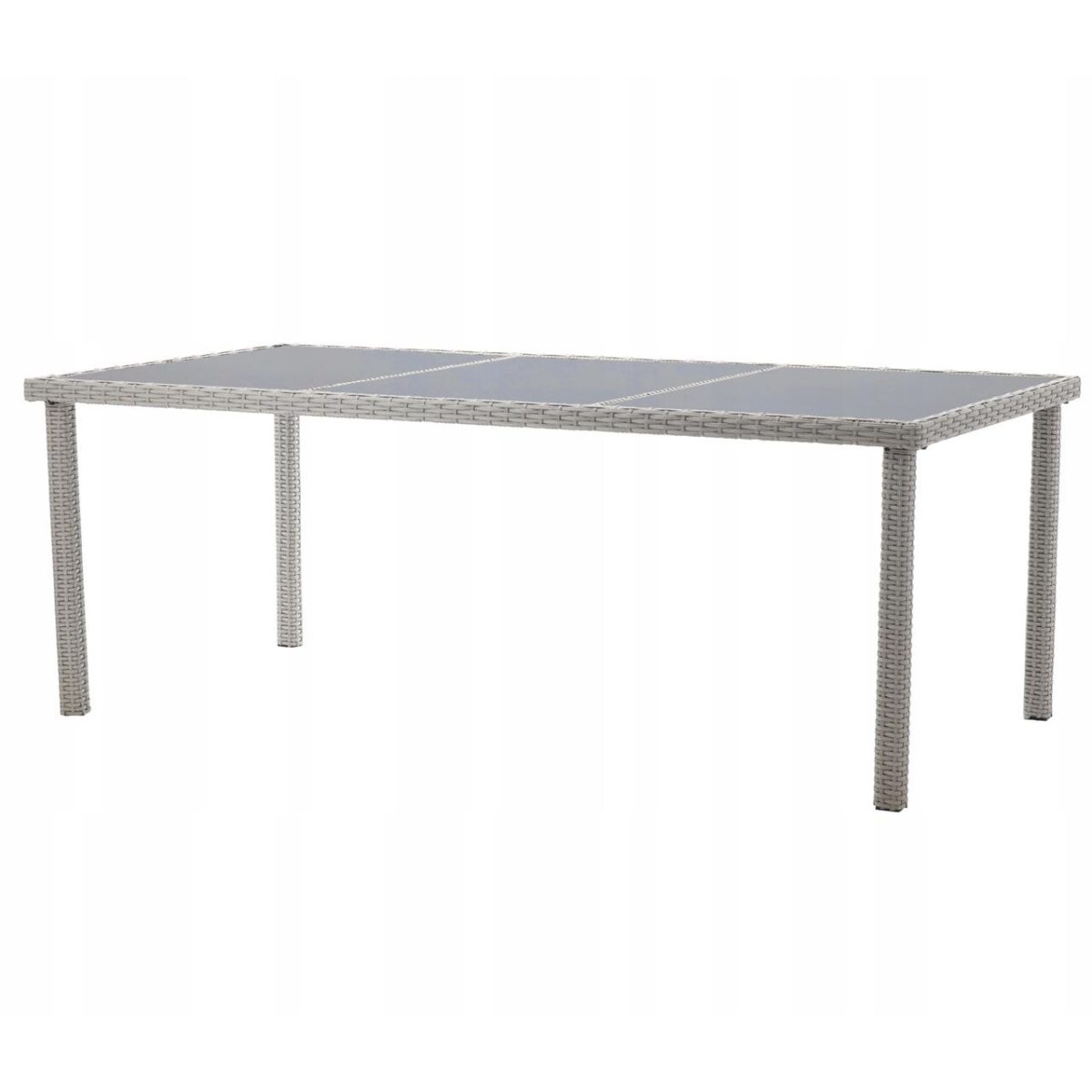 Set Mobilier Gradina/Terasa, Gri, Ratan Sintetic, 1 Masa, 8 Fotolii, Locarno