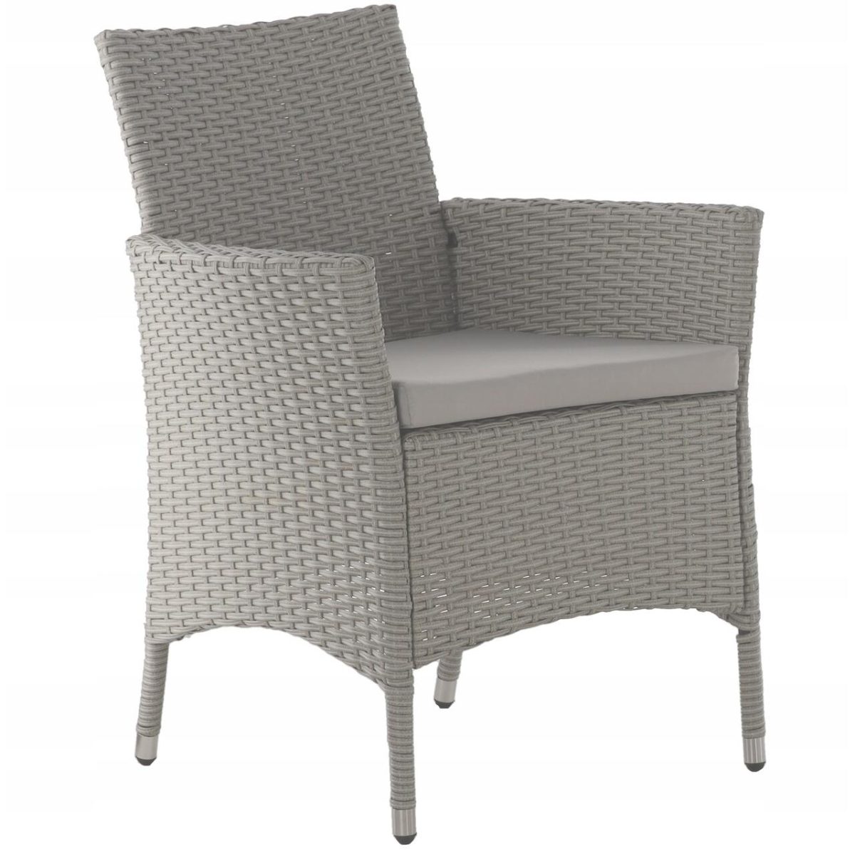 Set Mobilier Gradina/Terasa, Gri, Ratan Sintetic, 1 Masa, 8 Fotolii, Locarno