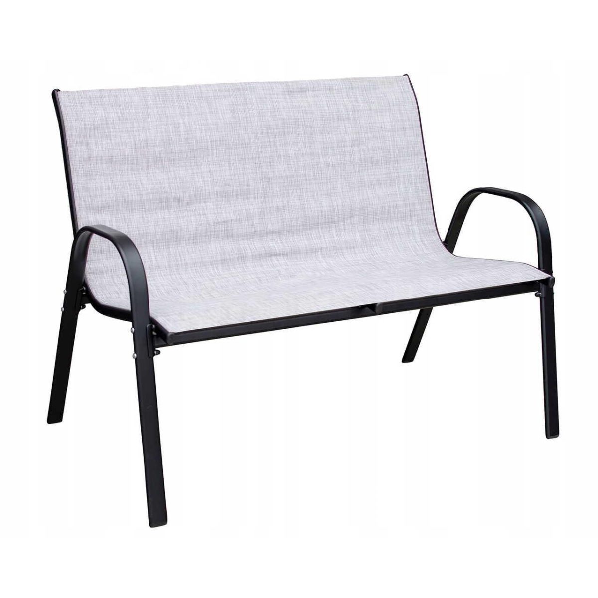 Set Mobilier Gradina/Terasa, Gri Si Negru, 1 Masa, 2 Scaune, 1 Canapea, Fiesta