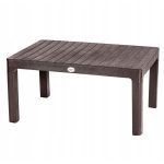 Set mobilier gradina/terasa, maro, 1 masa, 2 scaune, 1 banca, Santana