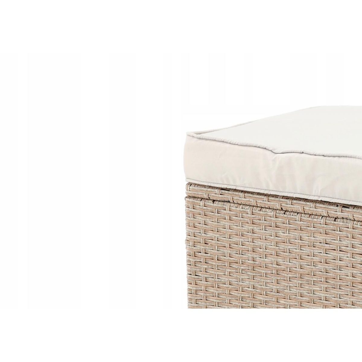 Set Mobilier Gradina/Terasa, Maro Deschis Si Bej, Ratan Sintetic, 1 Masa, 2 Canapele, 2 Tabureti, Cesme