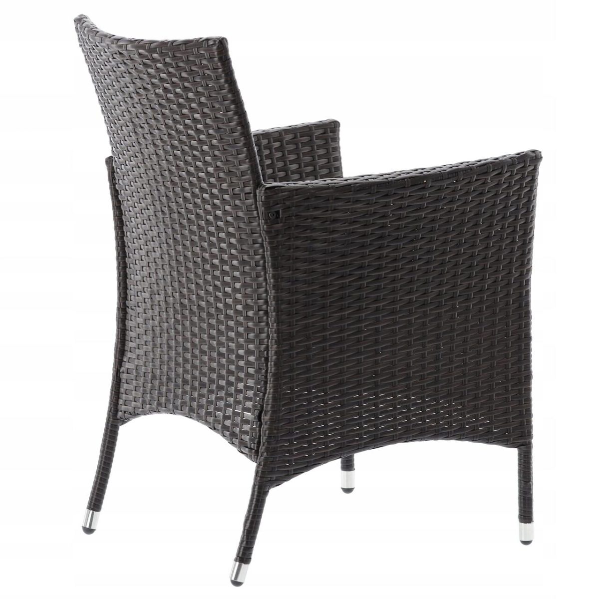 Set Mobilier Gradina/Terasa, Maro Inchis Si Bej, Ratan Sintetic, 1 Masa, 4 Fotolii, Geneva