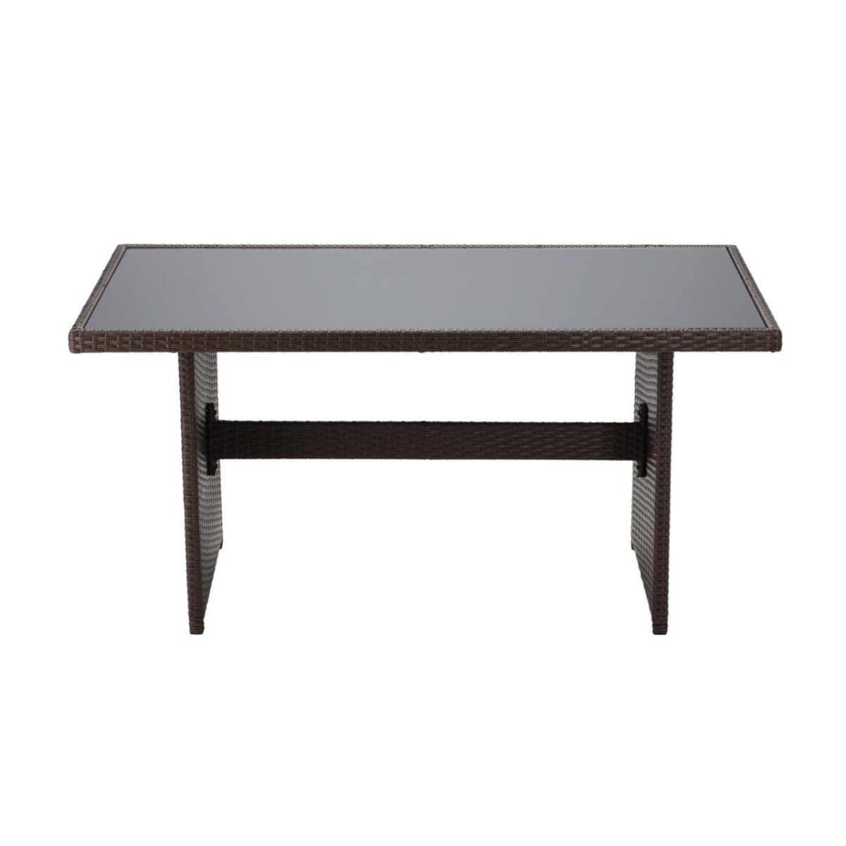 Set Mobilier Gradina/Terasa, Maro Si Bej, Ratan Sintetic, 1 Masa, 2 Scaune, 2 Tabureti, 1 Canapea, Dolores - Imagine 12