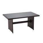 Set mobilier gradina/terasa, maro si bej, ratan sintetic, 1 masa, 2 scaune, 2 tabureti, 1 canapea, Dolores - imagine 13
