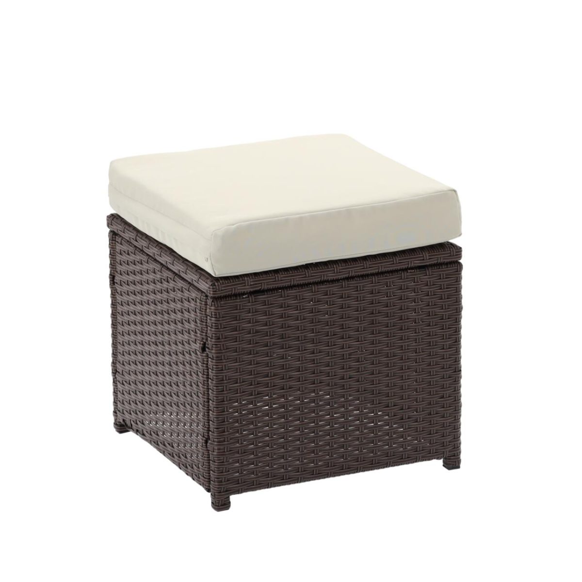 Set Mobilier Gradina/Terasa, Maro Si Bej, Ratan Sintetic, 1 Masa, 2 Scaune, 2 Tabureti, 1 Canapea, Dolores - Imagine 9