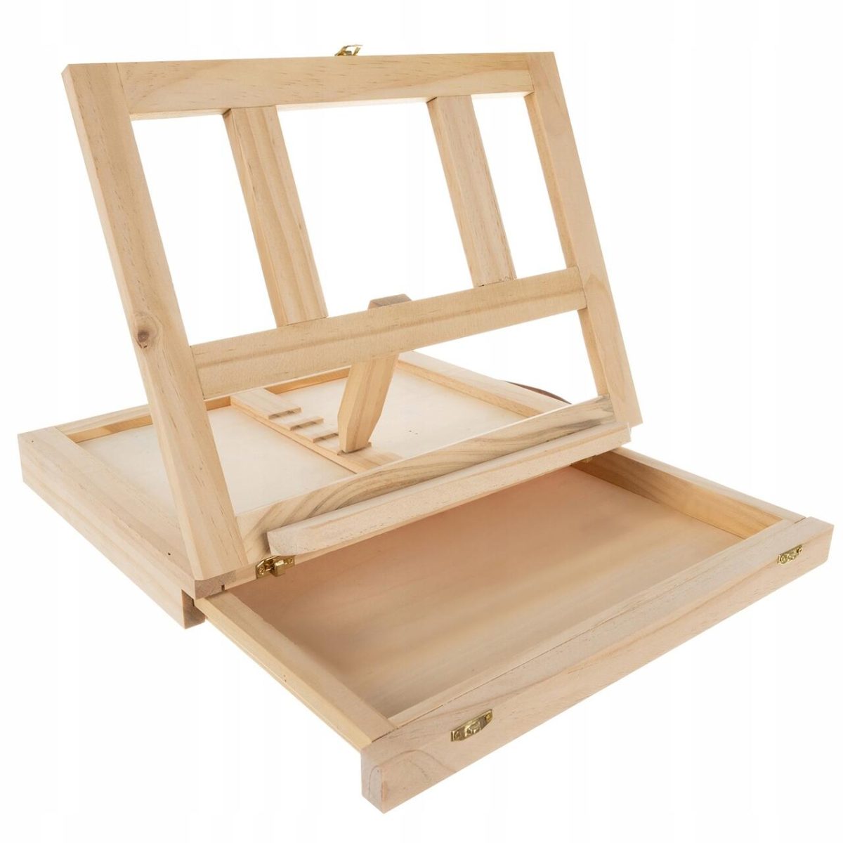 Set Pictura Si Desen, Trusa Lemn 3 In 1, 45 Piese, 34X26X6.5 Cm, Maaleo