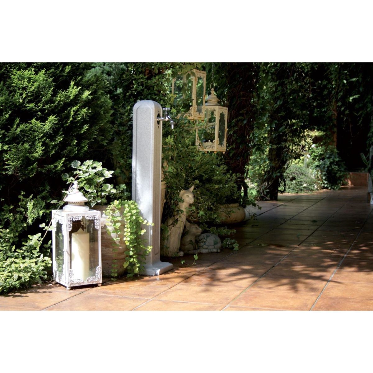 Masca Robinet De Gradina, Cu Adaptor Furtun, Gri, 90 Cm, Itwan
