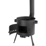 Soba cu ceaun/tuci, cu burlane, 42 cm, ceaun de 22 L, polonic, lingura de lemn, Artool - imagine 10