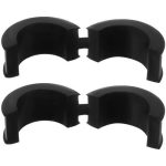 Suport de telefon pentru bicicleta, aluminiu, cu cauciuc, negru, 8×4.5×8 cm, Trizand