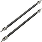 Set 2 Tije din Aluminiu reglabile pentru Consolidare Spoiler, lungime 10cm, IMITATIE CARBON - imagine 6