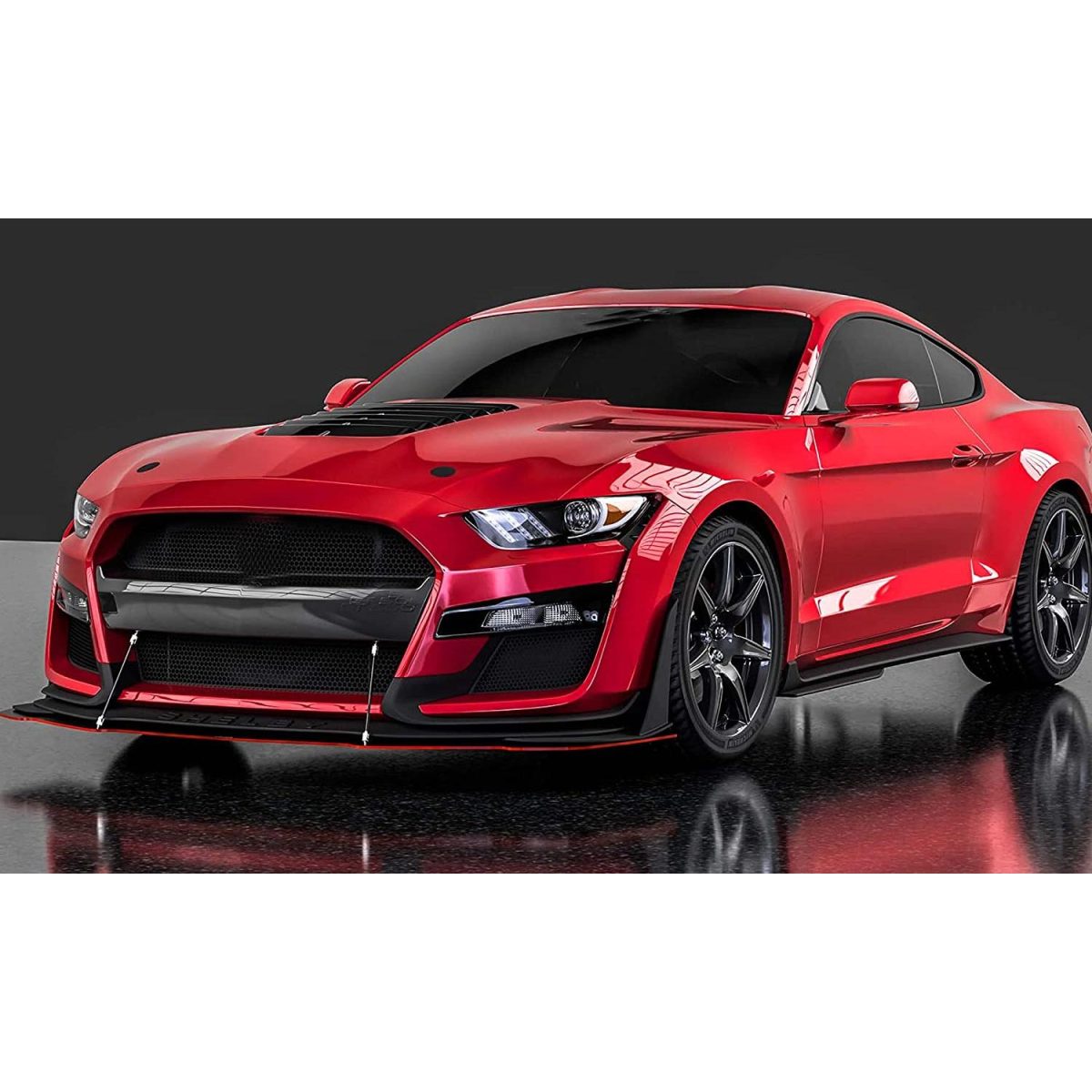 Set 2 Tije Din Aluminiu Reglabile Pentru Consolidare Spoiler, Lungime 10Cm, Imitatie Carbon