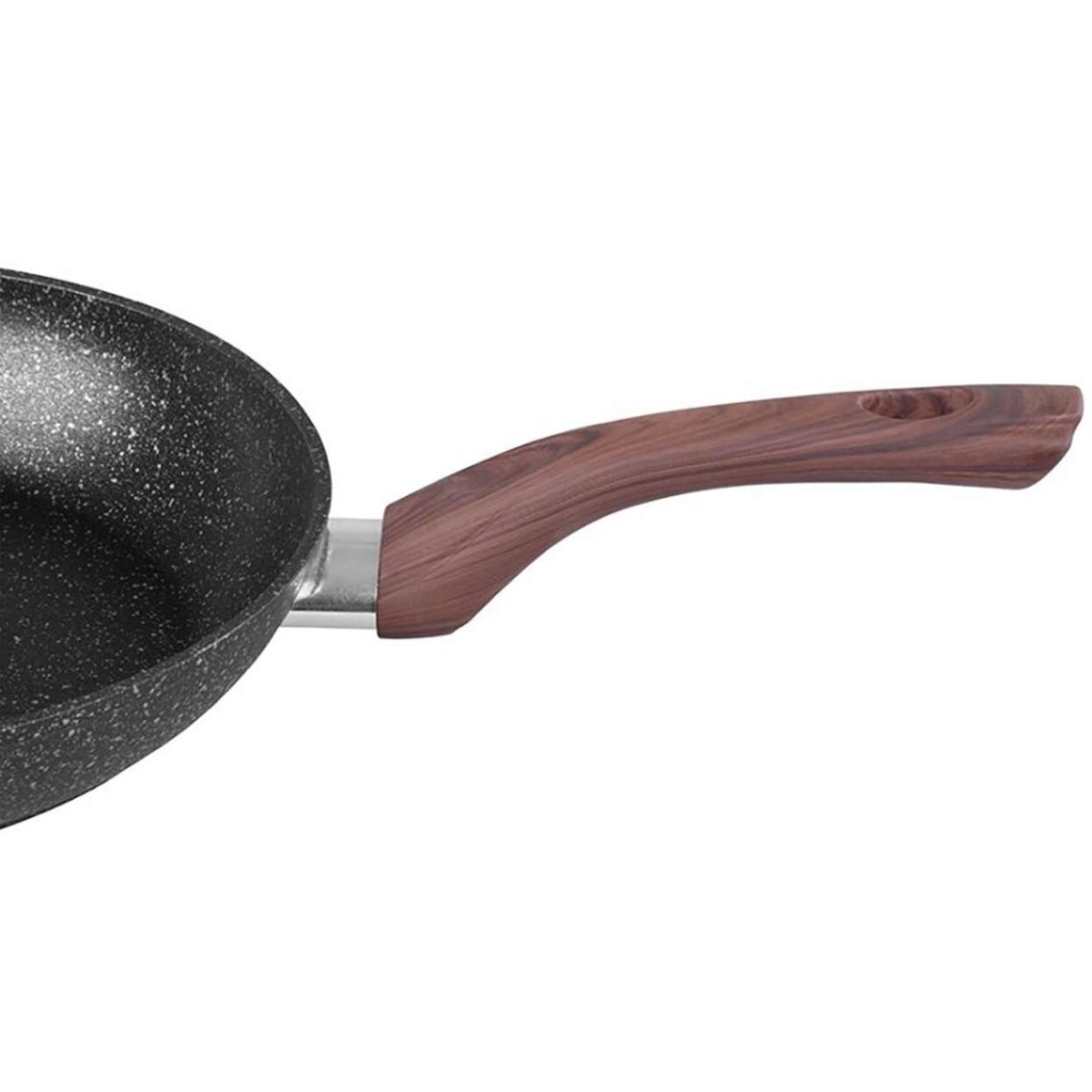 Tigaie Clasica, 26 Cm, Antiaderenta, Black Marble Line, Magichome - Imagine 3