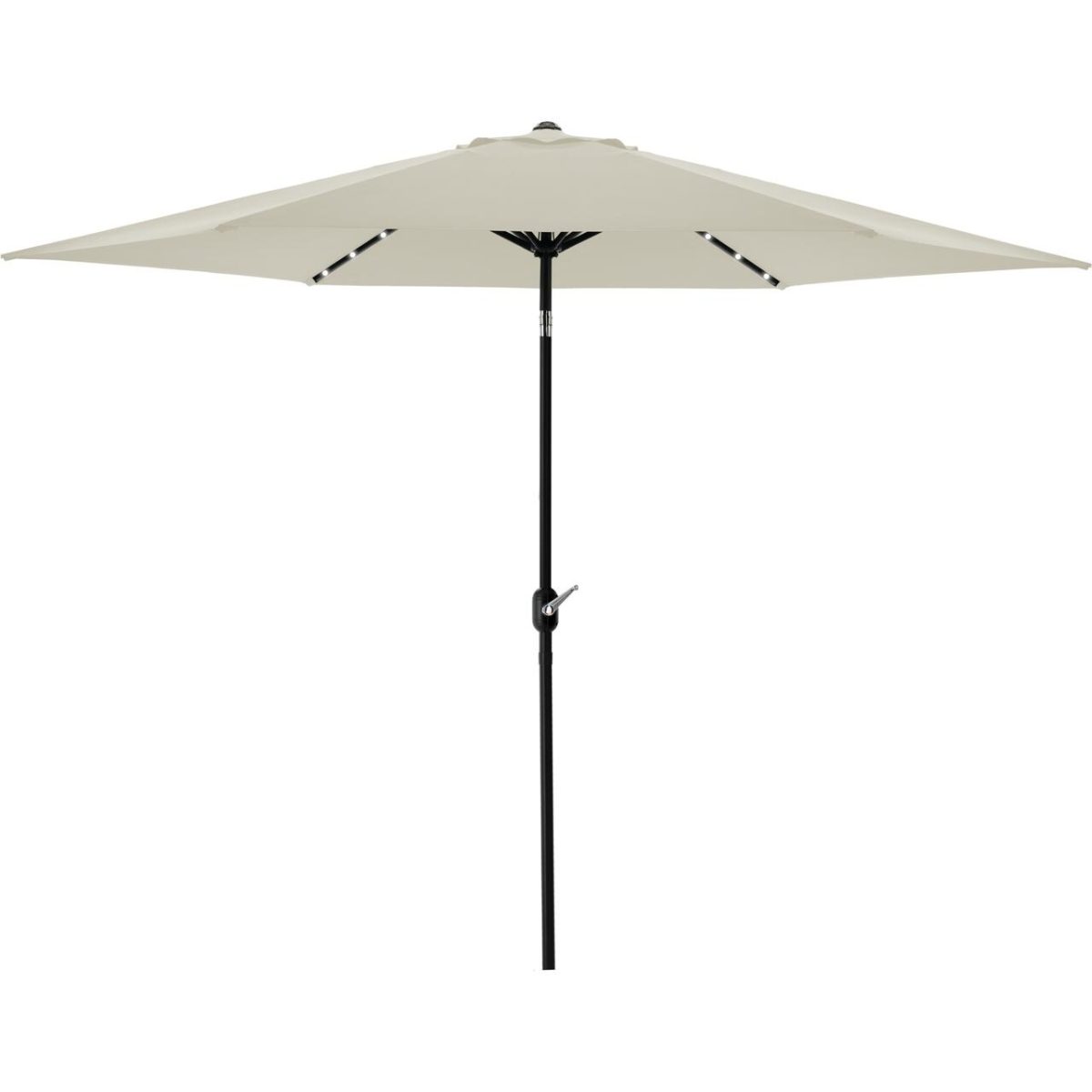 Umbrela Gradina/Terasa Cu Inclinatie, Led, Manivela, Chomik, Bej, 300 Cm