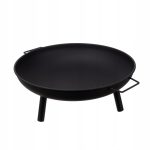 Vatra de foc, pentru gradina, metal, negru, 58x23 cm, Kaminer - imagine 4