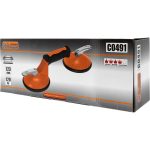 Ventuza pentru transport si montat parbrize, geamuri, placi marmura, granit, Richmann Exclusive, 2 brate, max 120 kg, 123 mm