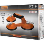Ventuza pentru transport si montat parbrize, geamuri, placi marmura, granit, Richmann Exclusive, 3 brate, max 180 kg, 123 mm