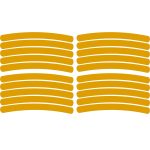 Set 20 bucati Elemente Reflectorizante "Wheel Arch" pentru autoturisme, biciclete, motociclete, atv-uri, scutere, culoare Orange - imagine 3