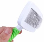 Perie de par alba cu verde pentru animale AVX-ZW3C - imagine 2