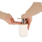 Set Elegant pentru baie format din 6 piese alb/maro - imagine 10