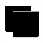 Set 2 buc. Aparatori Noroi din cauciuc de tip VAN (26 x 26cm) - imagine 2