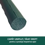 Set 20 araci/suport pentru rosii, castraveti, fasole, metal + PVC, verde, 75x0.8 cm, Artool - imagine 7