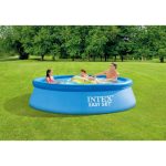 Piscina gonflabila, rotunda, cu filtru, pompa, albastru, 305x76 cm, Intex