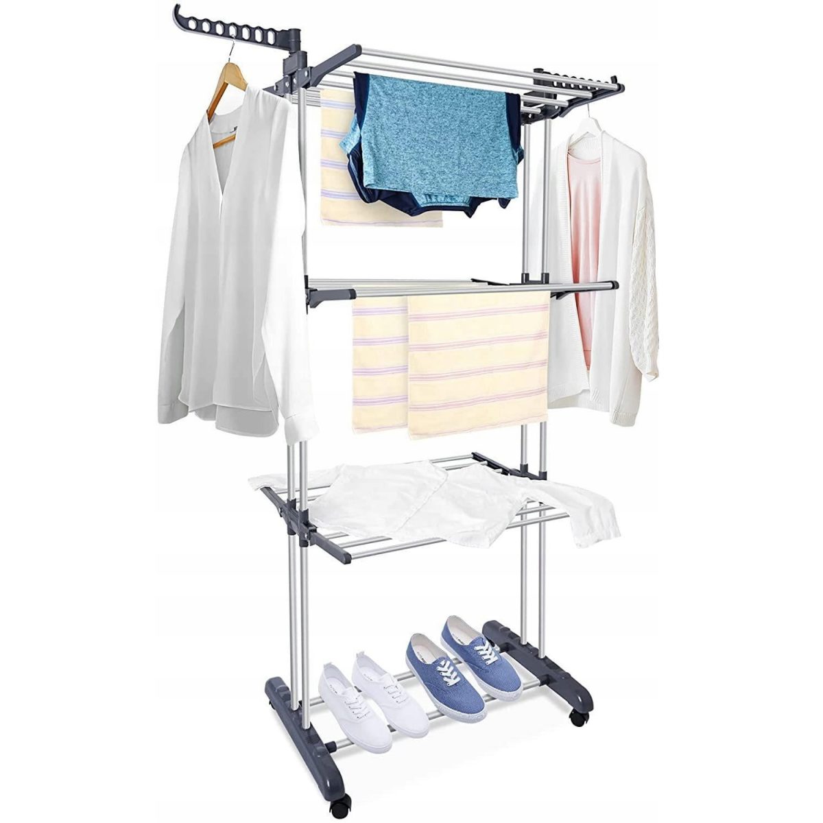 Uscator De Rufe Vertical, Pliabil, Cu 3 Nivele, Model Xxl