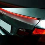 Eleron auto cu lampa stop frana suplimentara pentru autoturisme, 12V, 120cm, Carbon - imagine 5