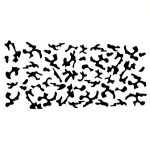 Set 2 stickere autoadezive Tuning in doua culori, model "Paint Stains", dimensiune 97 x 47 cm, culoare Negru + Rosu - imagine 3