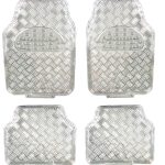 Covorase Auto Universale, model Diamond, culoare Crom Argintiu