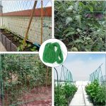 Ansamblu suport araci cu plasa pentru cresterea plantelor cataratoare, castraveti, fasole, mazare, 210 x 210 cm - imagine 7