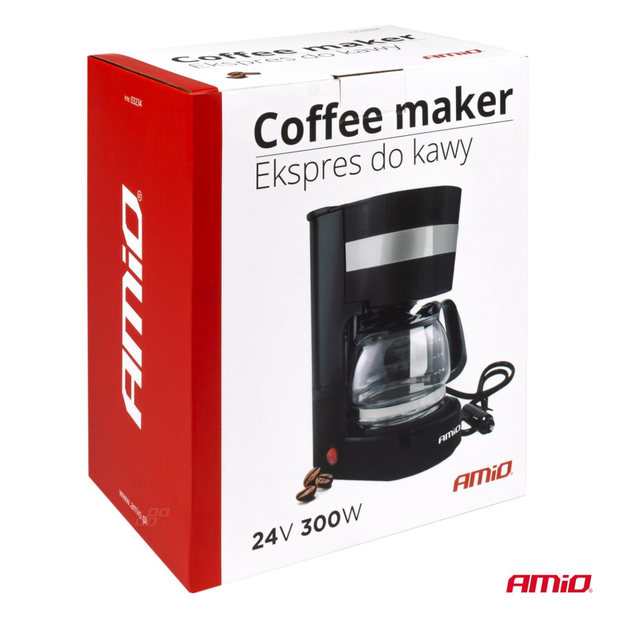 Cafetiera Auto Pentru Tir, Camion, Autocar, Alimentare 24V, Putere 300W, Volum 650Ml