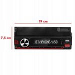 Player Auto RGB, 4 x 50W, model XBASS 7011X, cu Suport Telefon, Telecomanda pe volan, Bluetooth, Radio, MP3, AUX, Card - imagine 9