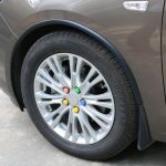 Set 4 buc. ornament protectie aripa din cauciuc culoare neagra - imagine 3