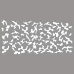 Set 2 stickere autoadezive Tuning in doua culori, model "Paint Stains", dimensiune 97 x 47 cm, culoare Negru + Alb - imagine 4