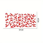 Set 2 stickere autoadezive Tuning in doua culori, model "Paint Stains", dimensiune 97 x 47 cm, culoare Negru + Rosu - imagine 6