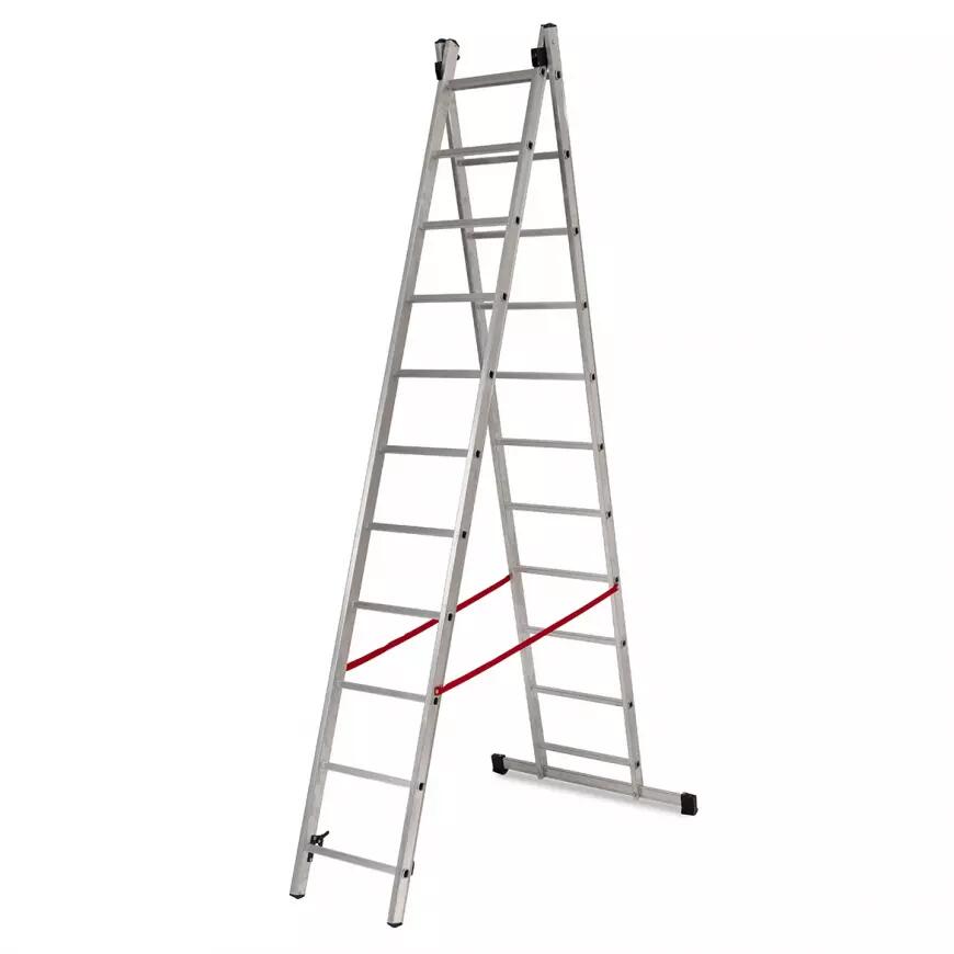 Scara Aluminiu, Master, 2 Tronsoane, 11 Trepte, Max 150 Kg, 3.15-5.13 M