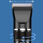 Aparat de tuns profesional pentru caini cu acumulator, lama titan + ceramica, incarcare USB - imagine 7