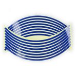 Set 16 inele autocolant jante Albastru Lucios - imagine 2