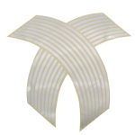 Set 16 inele autocolant pentru jante Argintiu Lucios - imagine 2