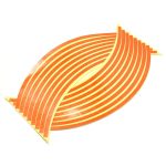 Set 16 inele autocolant jante Orange Lucios - imagine 2