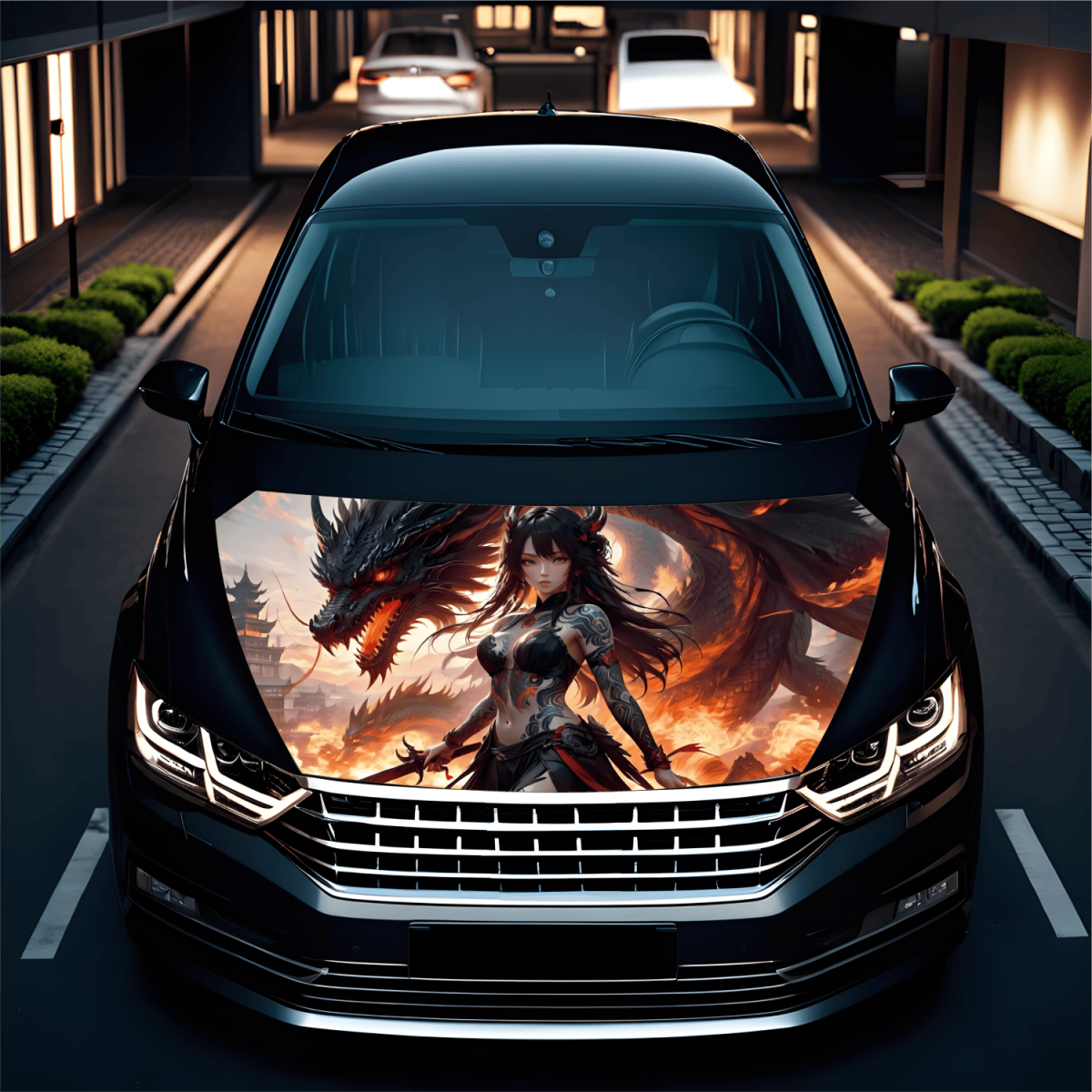 Folie Capota Auto &Quot;Hood Art&Quot; Rezistenta La Exterior, Marime S (150 X 110Cm) - Cod: Avx-Capota-011S