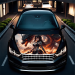 Folie Capota Auto "Hood Art" rezistenta la exterior - imagine 2