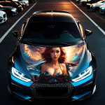 Folie Capota Auto Hood Art AVX-CAPOTA-012M