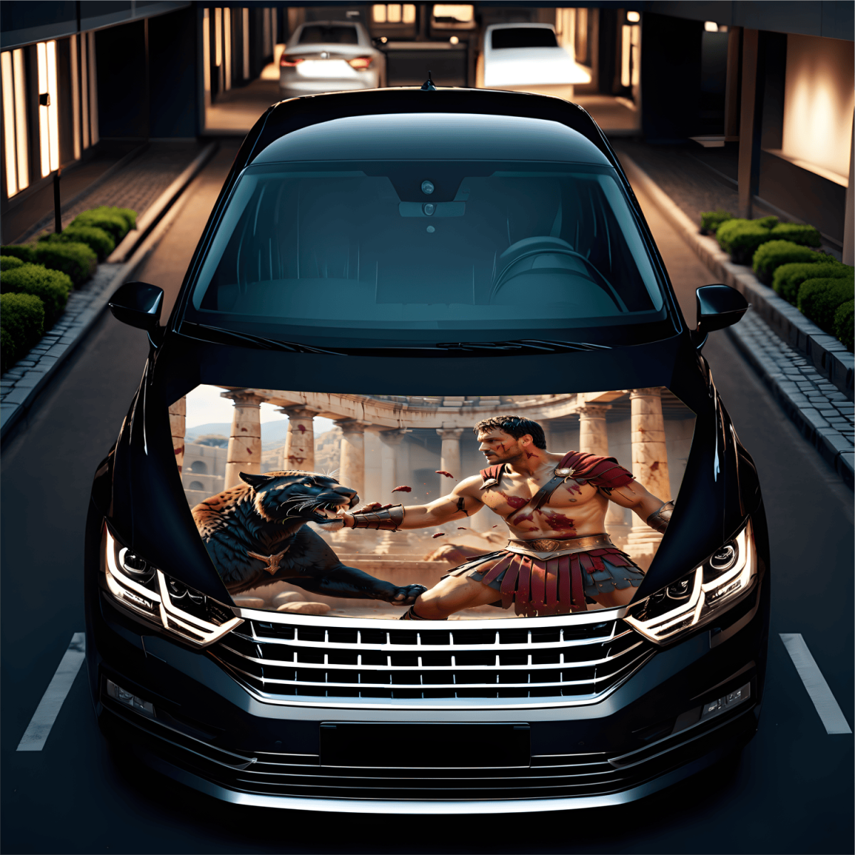 Folie Capota Auto &Quot;Hood Art&Quot; Rezistenta La Exterior, Marime L (180 X 130Cm) - Cod: Avx-Capota-015L