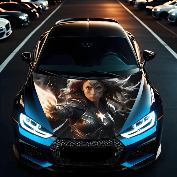 Folie Capota Auto "Hood Art" rezistenta la exterior, marime S (150 x 110cm) - Cod: AVX-CAPOTA-016S