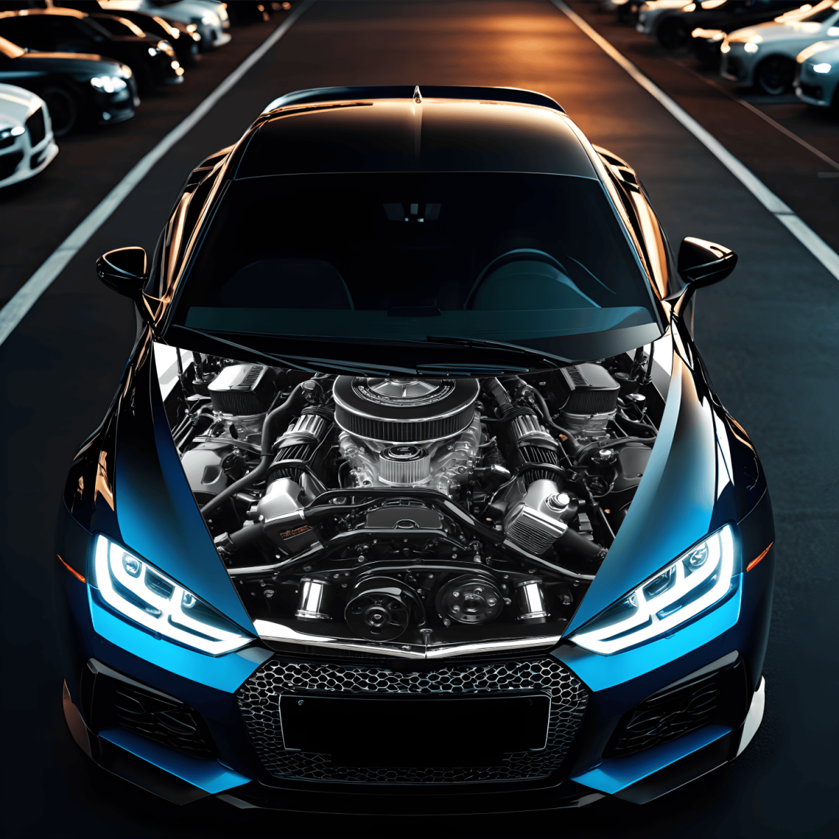 Folie Capota Auto &Amp;Quot;Hood Art&Amp;Quot; Rezistenta La Exterior, Marime S (150 X 110Cm) - Cod: Avx-Capota-017S