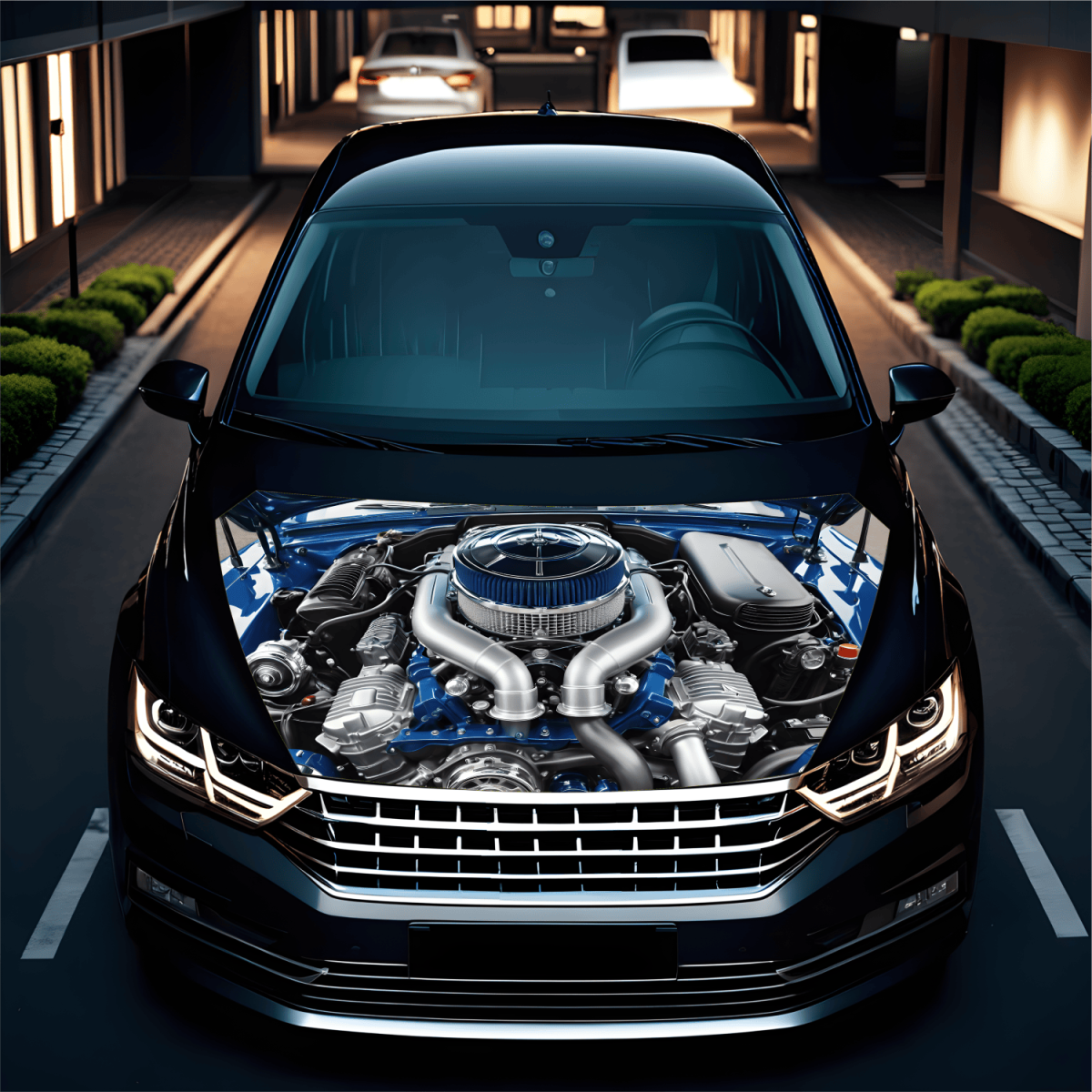 Folie Capota Auto &Quot;Hood Art&Quot; Rezistenta La Exterior, Marime L (180 X 130Cm) - Cod: Avx-Capota-019L