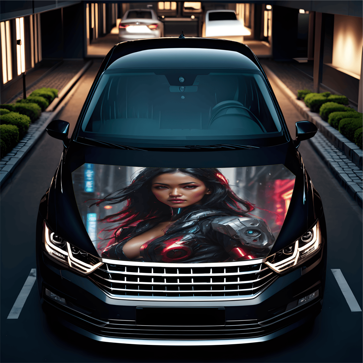 Folie Capota Auto &Quot;Hood Art&Quot; Rezistenta La Exterior, Marime S (150 X 110Cm) - Cod: Avx-Capota-001S