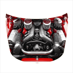 Folie Capota Auto "Hood Art" rezistenta la exterior, marime S (150 x 110cm) - Cod: AVX-CAPOTA-020S - imagine 3